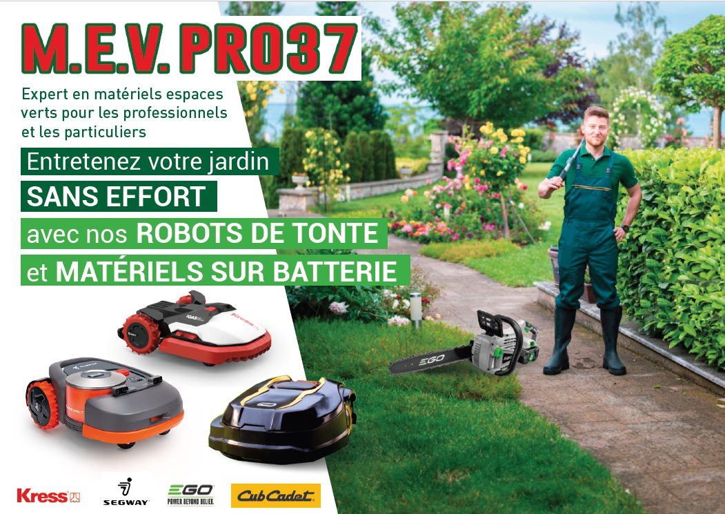 Publicité robots de tonte MEV PRO 37 à Tours